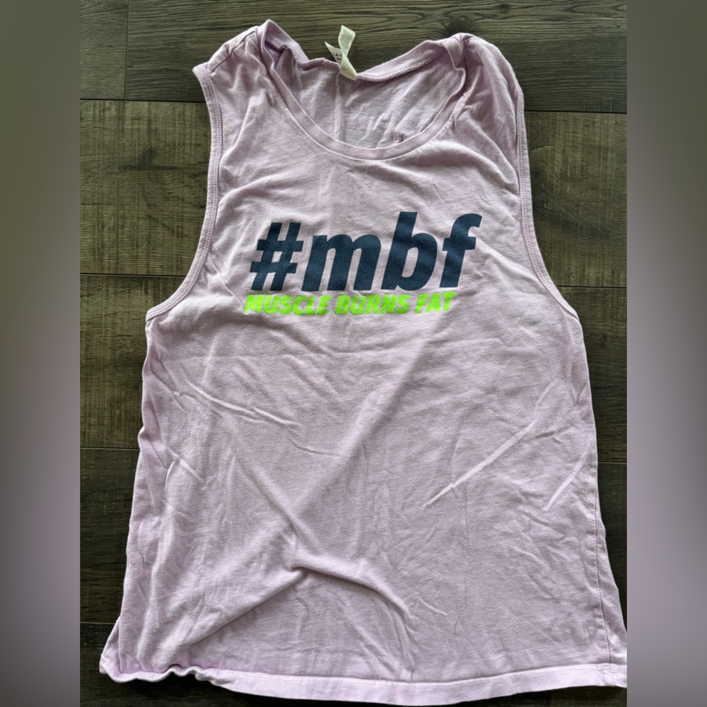 Beachbody Black Muscle Tee with Green Accent MBF